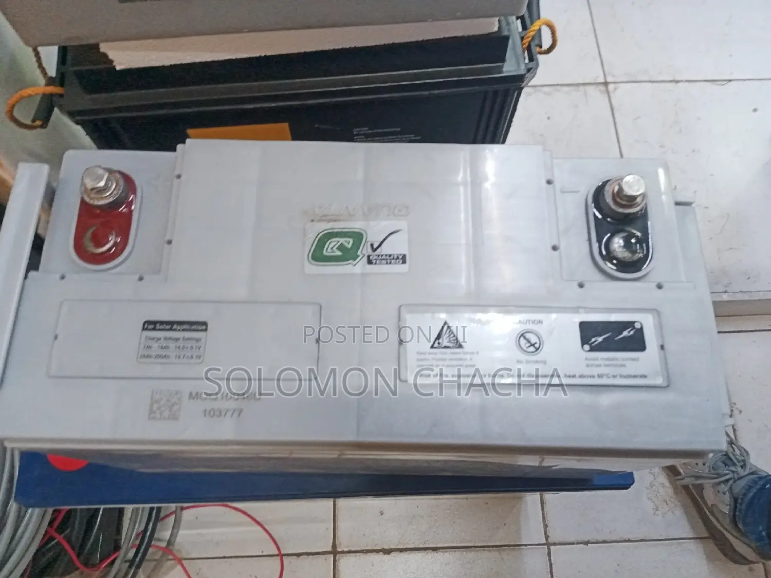 Amaron Quanta 100ah 12v Solar Battery