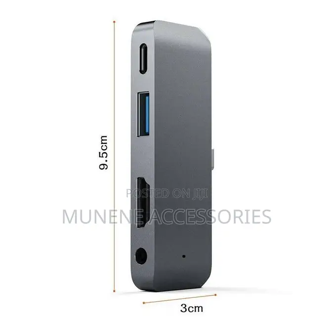 4in1 USB C Hub HDMI HDTV Pd Aux USB Port for USB C Device