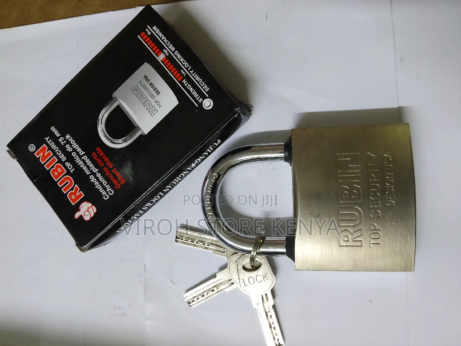 Rubin Water Resistant Gate Padlock 75mm Lock