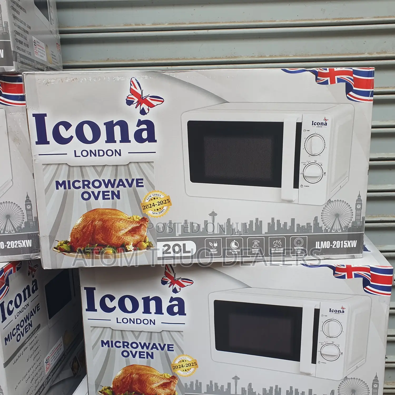 Icona Manual Microwave White in Colour 