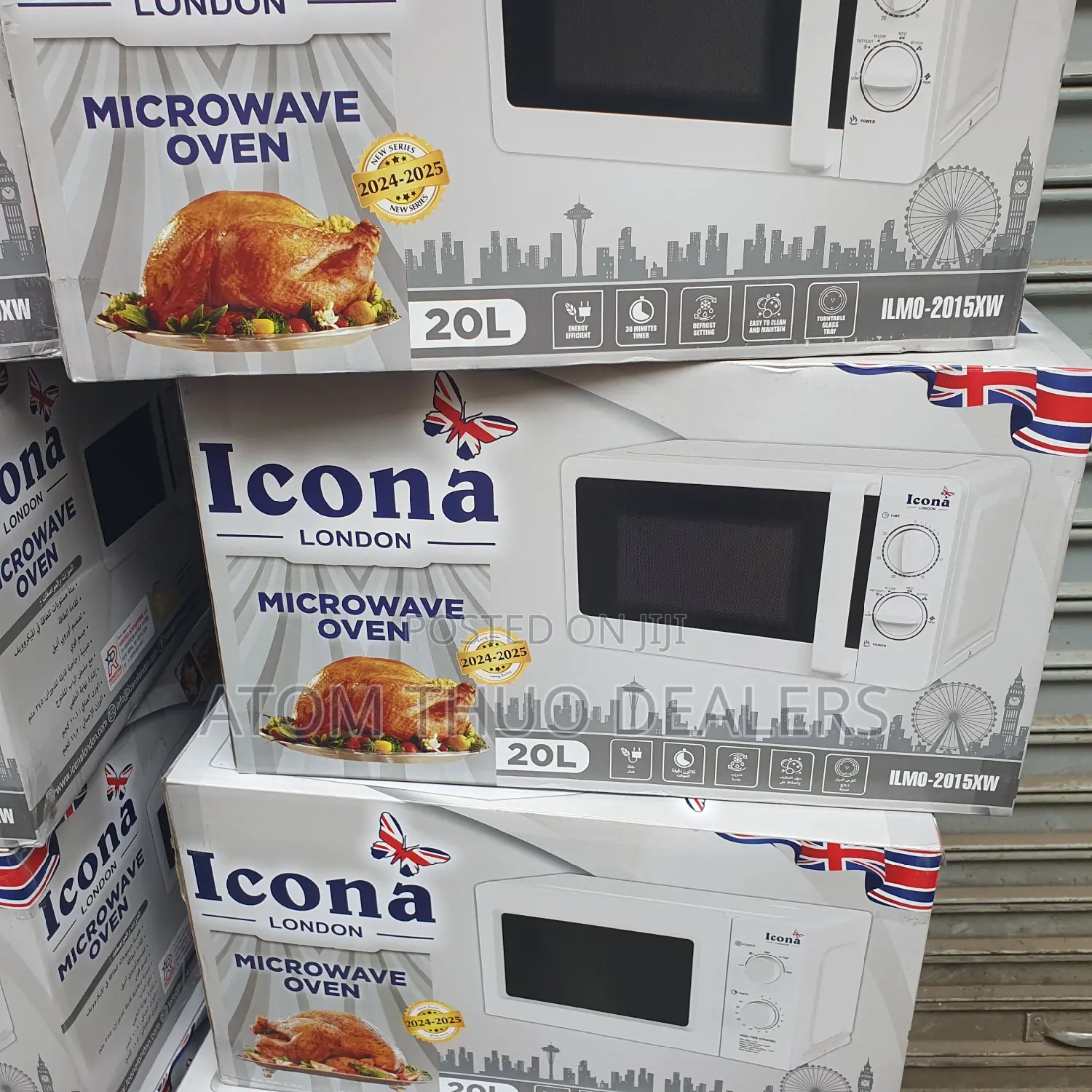 Icona Manual Microwave White in Colour 