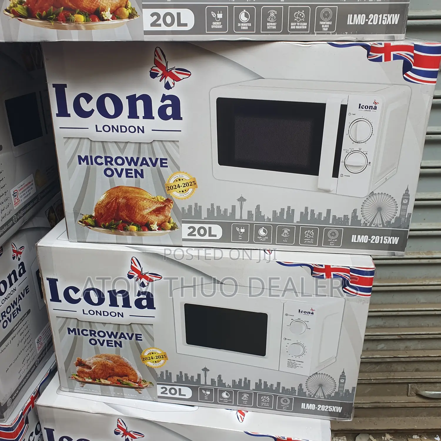 Icona Manual Microwave White in Colour 