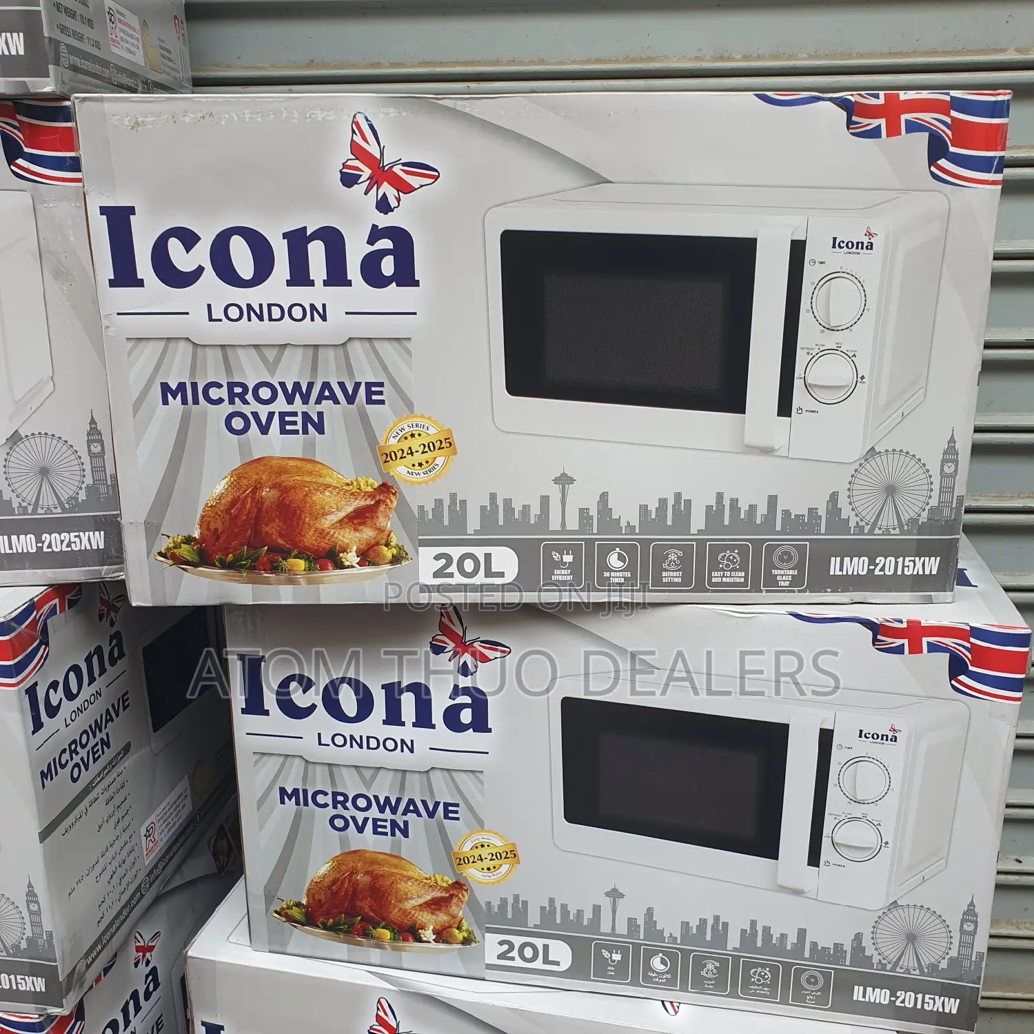 Icona Manual Microwave White in Colour 