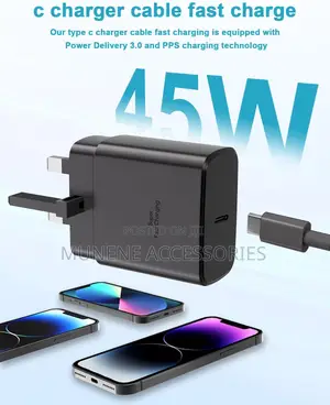 Samsung 45w Superfast Charger for S22 S23 S24 S25 iPhone 15