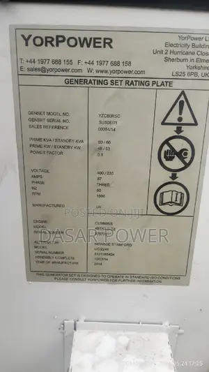66kva Cummins Engine Uk Generator