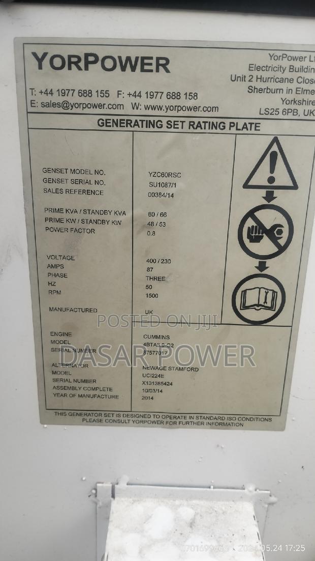 66kva Cummins Engine Uk Generator - thumbnail 2