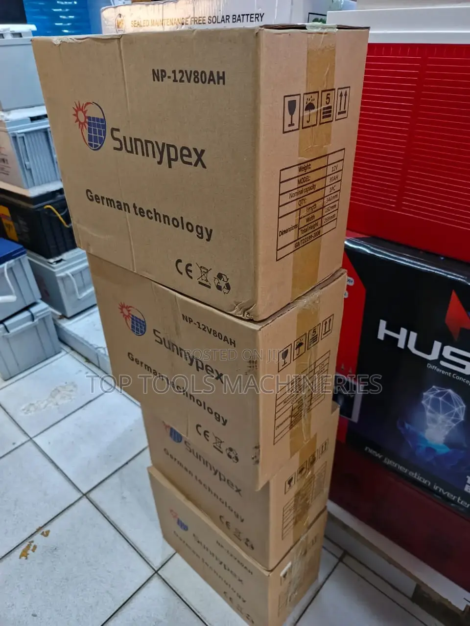 Sunnypex 80ah 12V German Battery