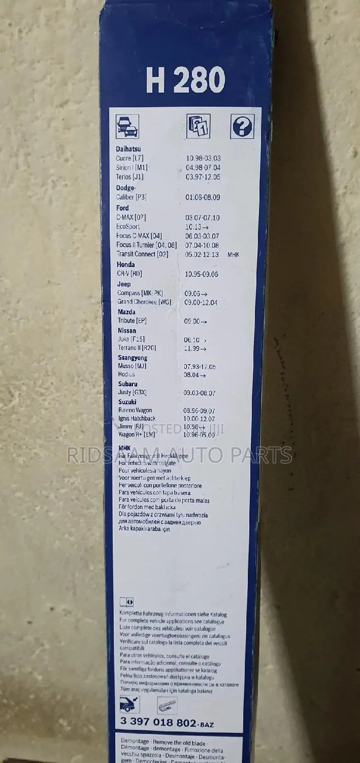 Bosch Rear Wiperr Blades 11" Inch 280mm
