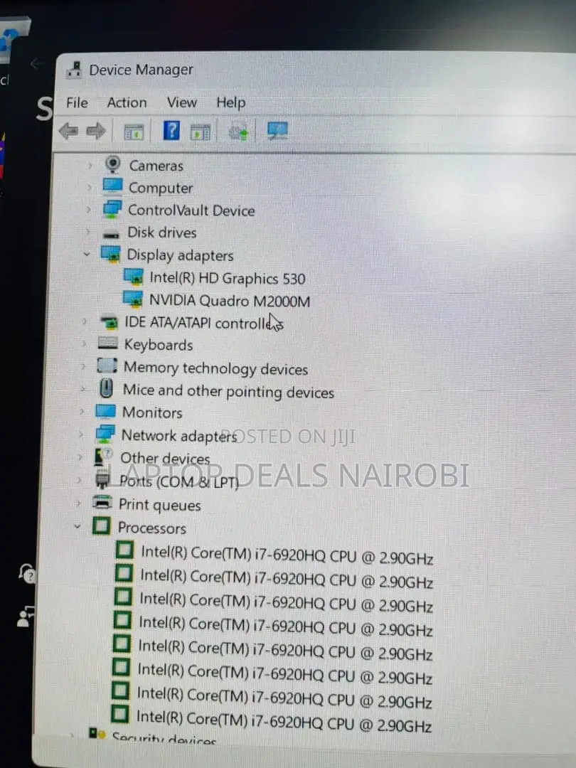 Laptop Dell Precision 15 M7510 16GB Intel Core I5 HDD+SSD 500GB