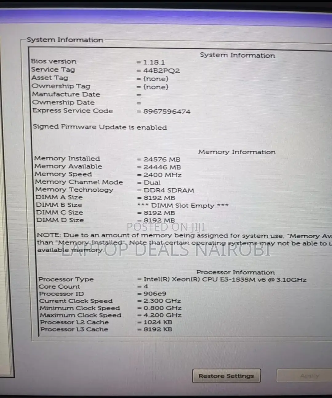 Laptop Dell Precision 7510 32GB Intel Xeon HDD+SSD 512GB
