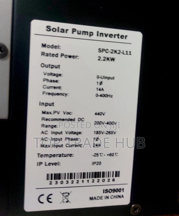 Solarpex Pumping Inverter 2.2KW Single Phase - thumbnail 2