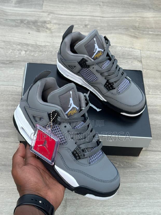 Air Jordan 4 Gray Sneakers - thumbnail 4