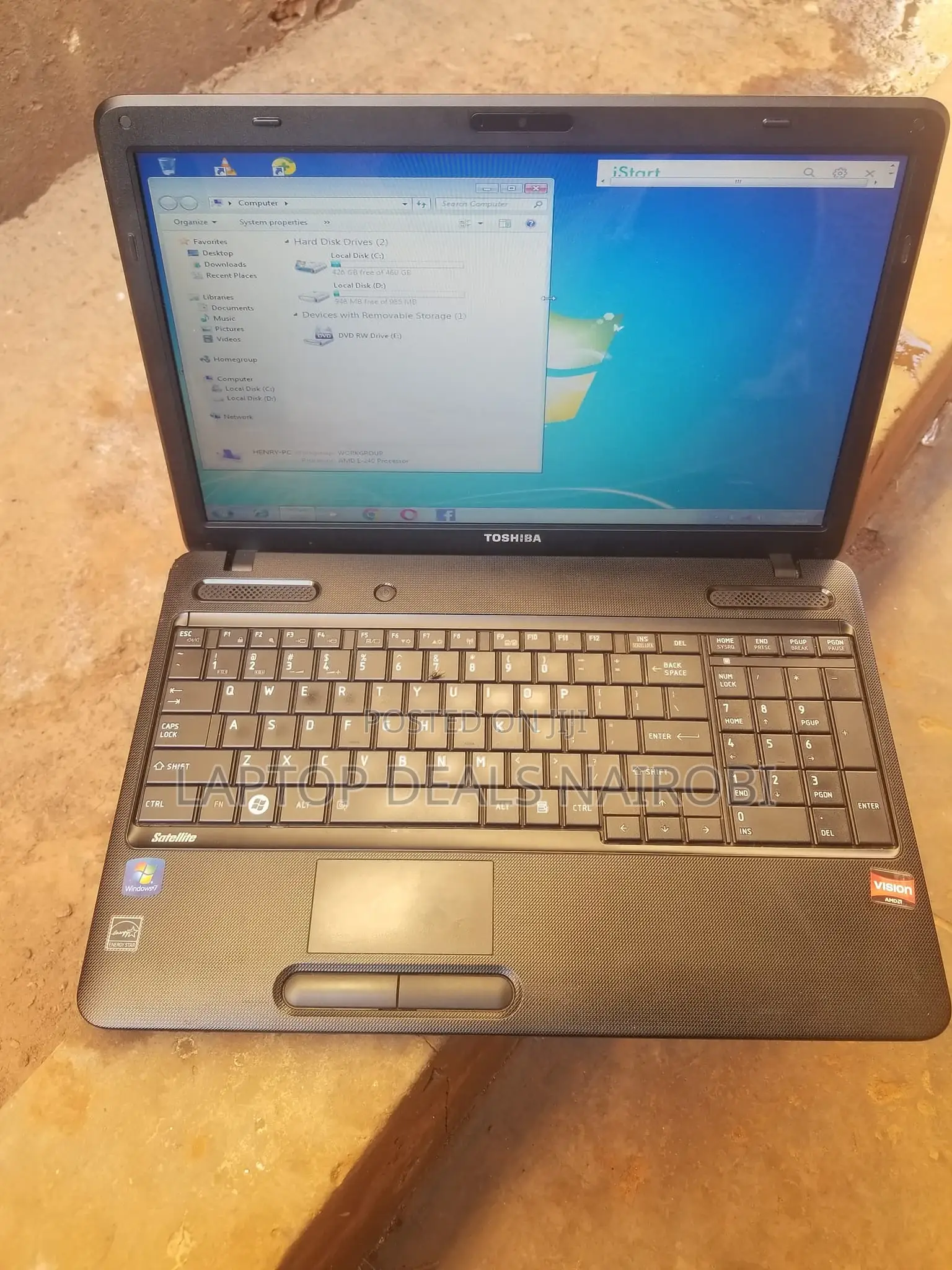 Laptop Toshiba NB100 4GB Intel Core 2 Duo HDD+SSD 500GB