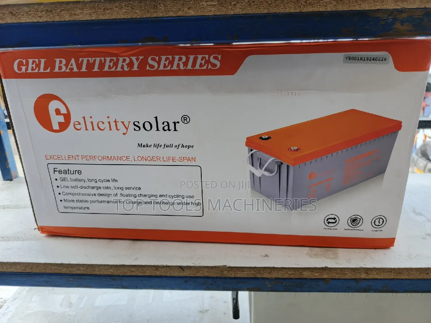Brand New Felicity 200ah 12V Gel Battery