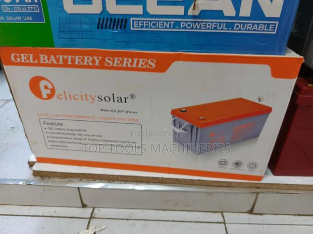 Brand New Felicity 200ah 12V Gel Battery - thumbnail 2