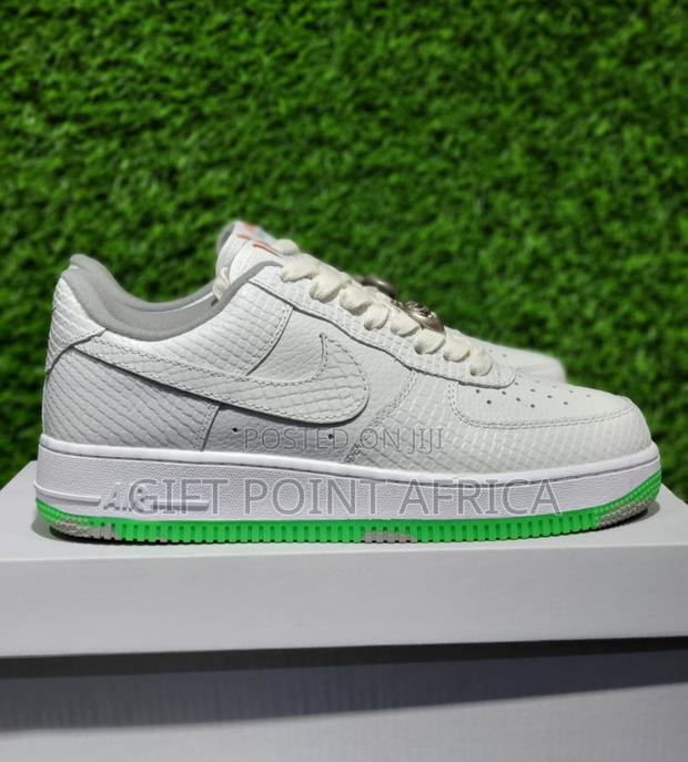 White Airforce 1 Halloween Sneakers - main view