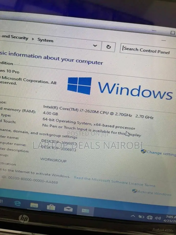 Laptop HP ProBook 4520S 8GB Intel Core I7 HDD+SSD 256GB