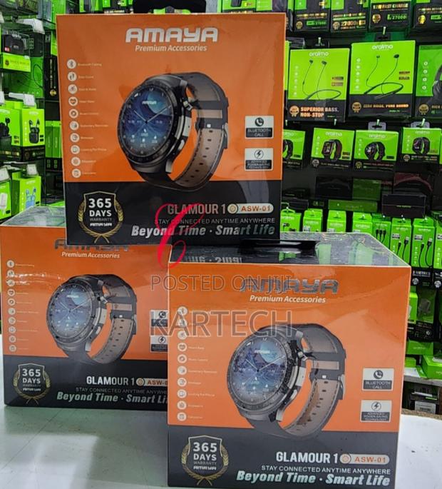 Amaya Glamour 1 ASW-01 Smart Watch With Bluetooth Call