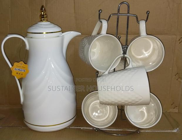 ` Always Vacuum Flask Set` *All White Tea Set* - main view