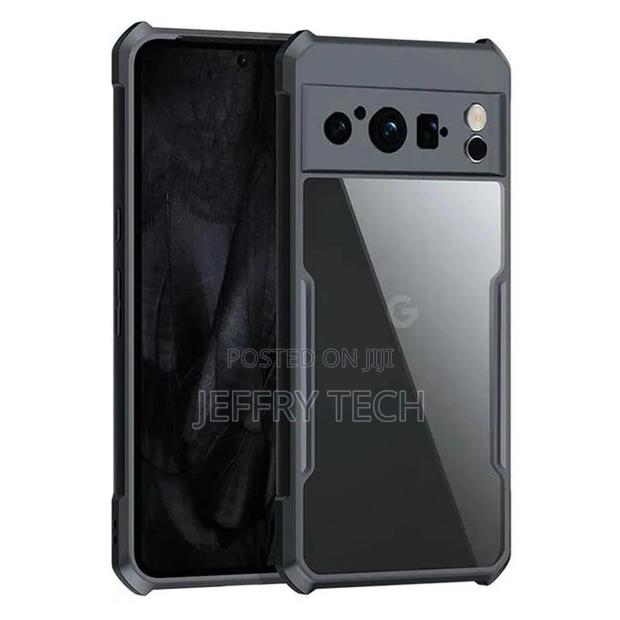 Google Pixel 8 Pro (Clear PC + Black TPU Bumper)Xundd Shockp