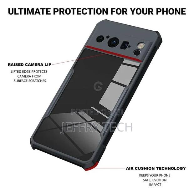 Google Pixel 8 Pro (Clear PC + Black TPU Bumper)Xundd Shockp - thumbnail 2