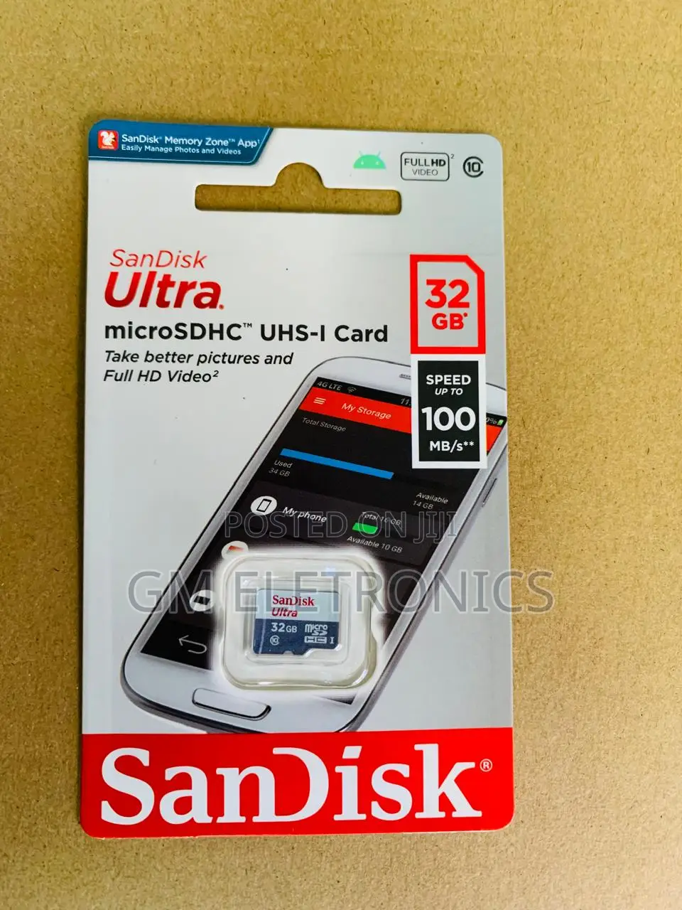 Sandisk Ultra Micro Sd Memory Card 32gb 100mb/S