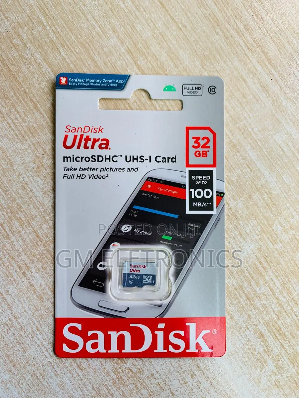 Sandisk Ultra Micro Sd Memory Card 32gb 100mb/S