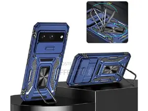 Military Case With Camera Cover for Google Pixel 8 - Dark Bl