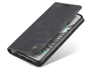 Leather Wallet Case With Stand for Google Pixel 8 - Charcoa
