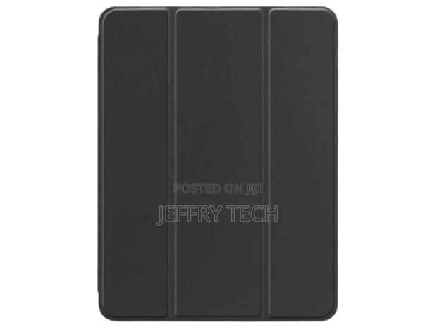 Leather Flip Case With Pen Holder for iPad 6th/5th Gen - Bla