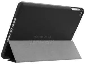 Leather Flip Case With Pen Holder for iPad 6th/5th Gen - Bla