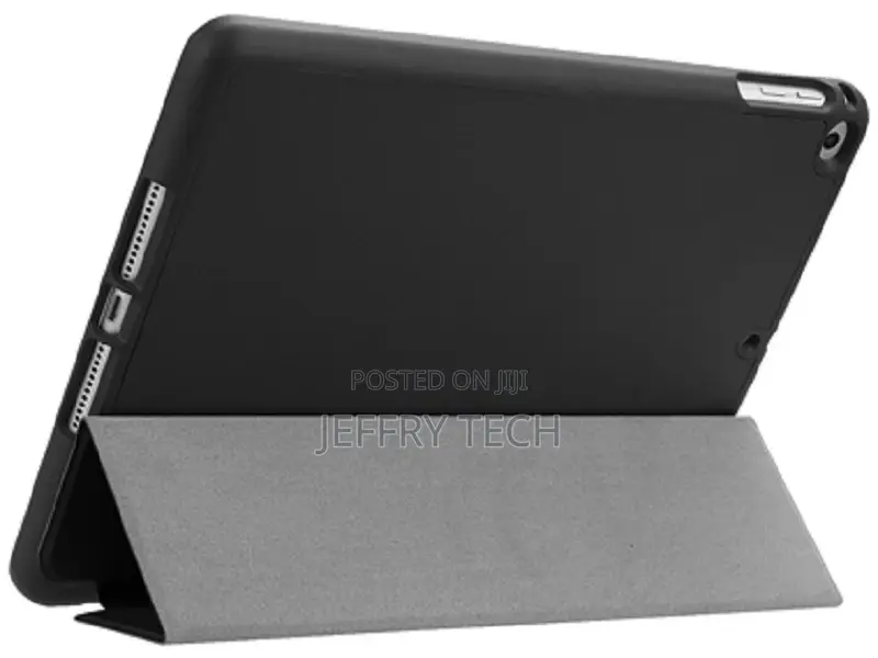 Leather Flip Case With Pen Holder for iPad 6th/5th Gen - Bla