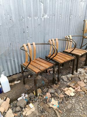 Restaurant Powder Coated Wooden Chairs. - thumbnail 2