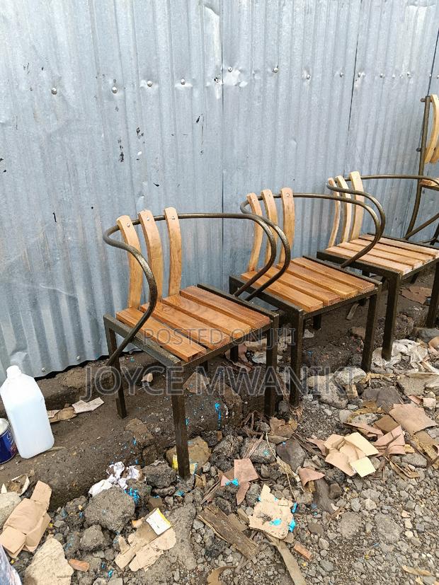 Restaurant Powder Coated Wooden Chairs. - thumbnail 4