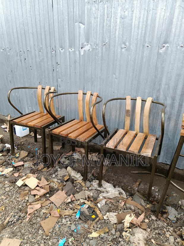 Restaurant Powder Coated Wooden Chairs. - thumbnail 5