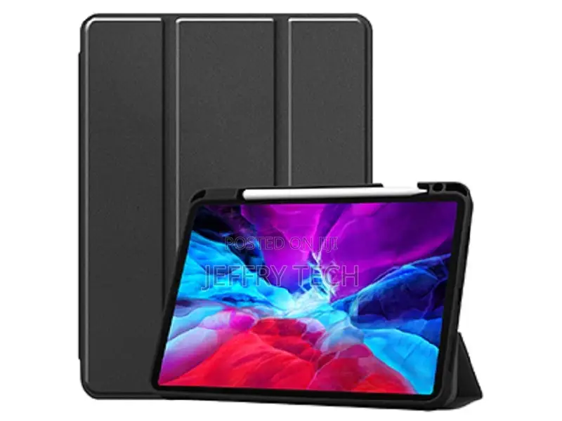 Leather Flip Case With Stand for iPad Pro 11 (2020) - Black