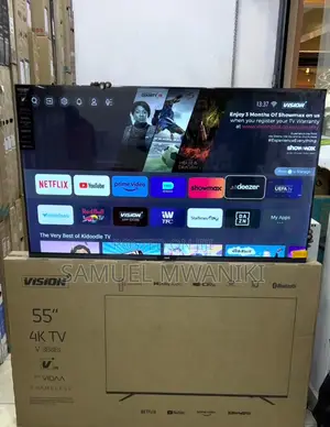 Vision Plus 55"Inches Smart Uhd Tv Bluetooth and Chromecast
