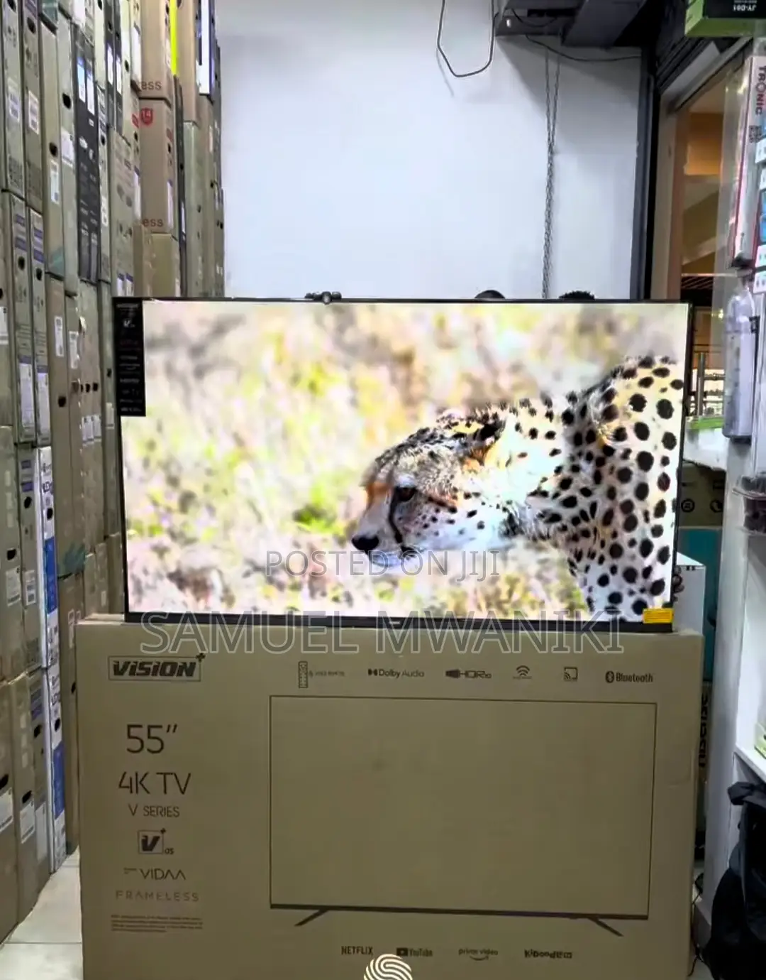 Vision Plus 55"Inches Smart Uhd Tv Bluetooth and Chromecast
