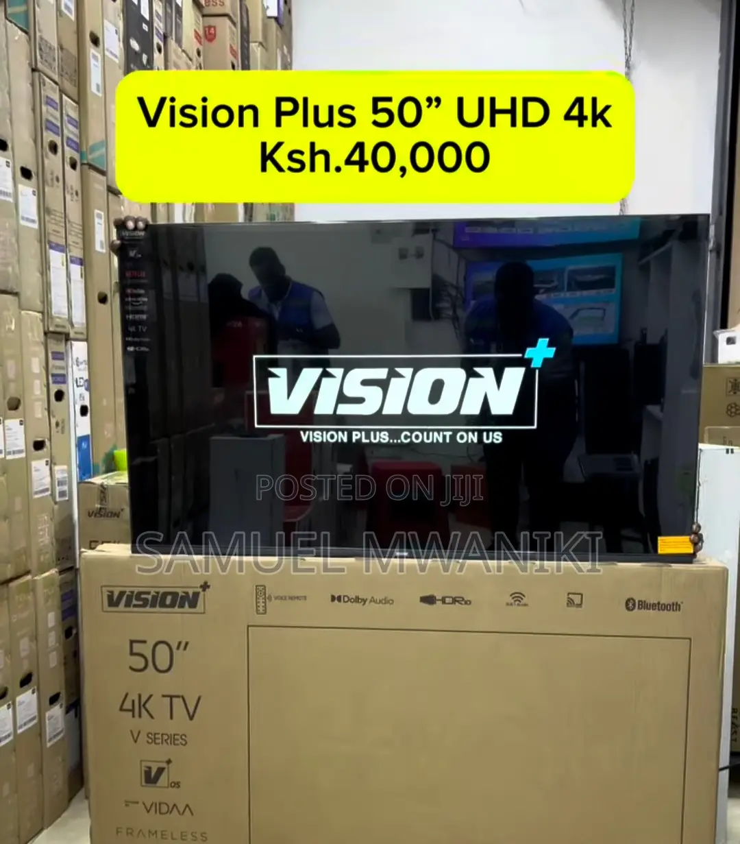 Vision Plus 50" Smart Uhd Tv Has Bluetooth and Chromecast