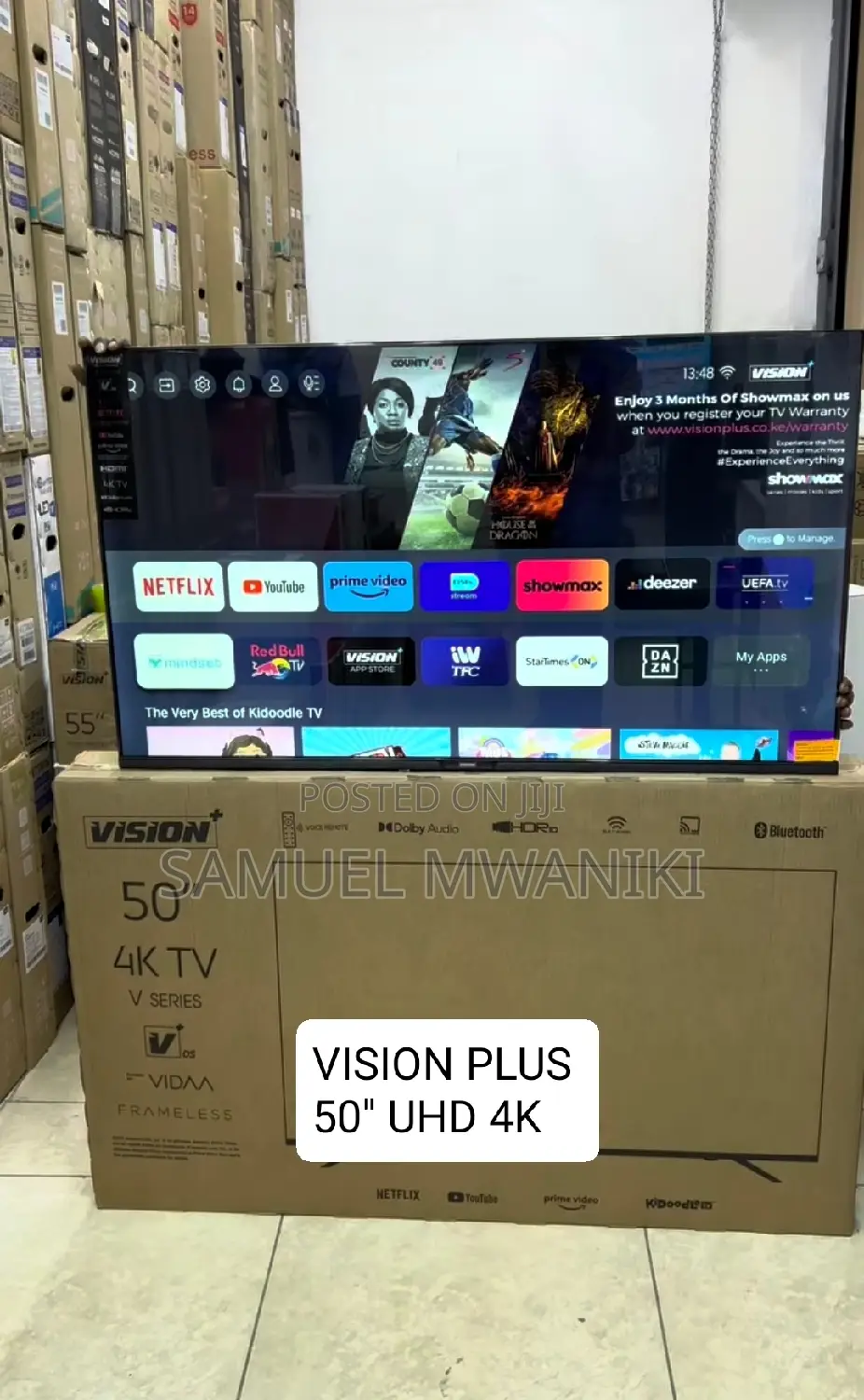 Vision Plus 50" Smart Uhd Tv Has Bluetooth and Chromecast