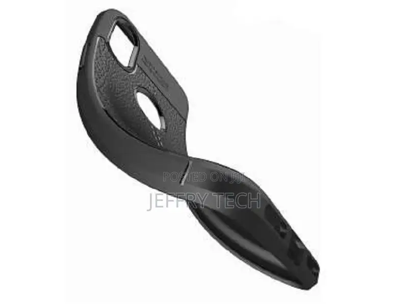 Leather Look Gel Case for iPhone Xs/X - Black