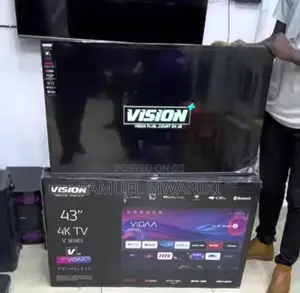 Vision Plus 43" UHD Smart TV Frameless Free Wall Bracket