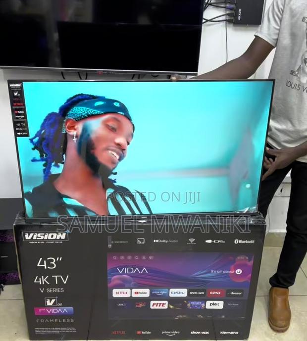 Vision Plus 43" UHD Smart TV Frameless Free Wall Bracket - thumbnail 3