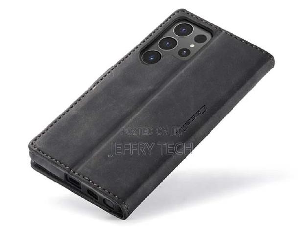 Leather Wallet Case With Stand for Samsung Galaxy S24 Ultra - thumbnail 3
