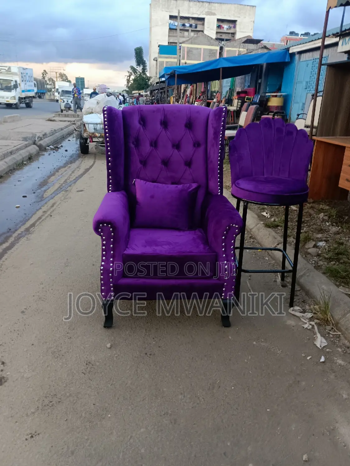 Pedicure Seat and a Counter Reception Stool.
