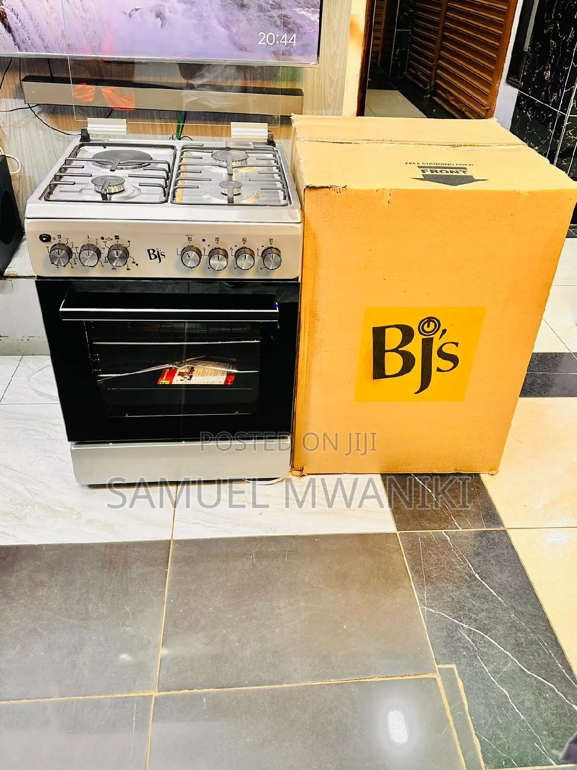 BJS 3g+1e 60x60cm Standing Cooker Turbo Fan Electric Oven