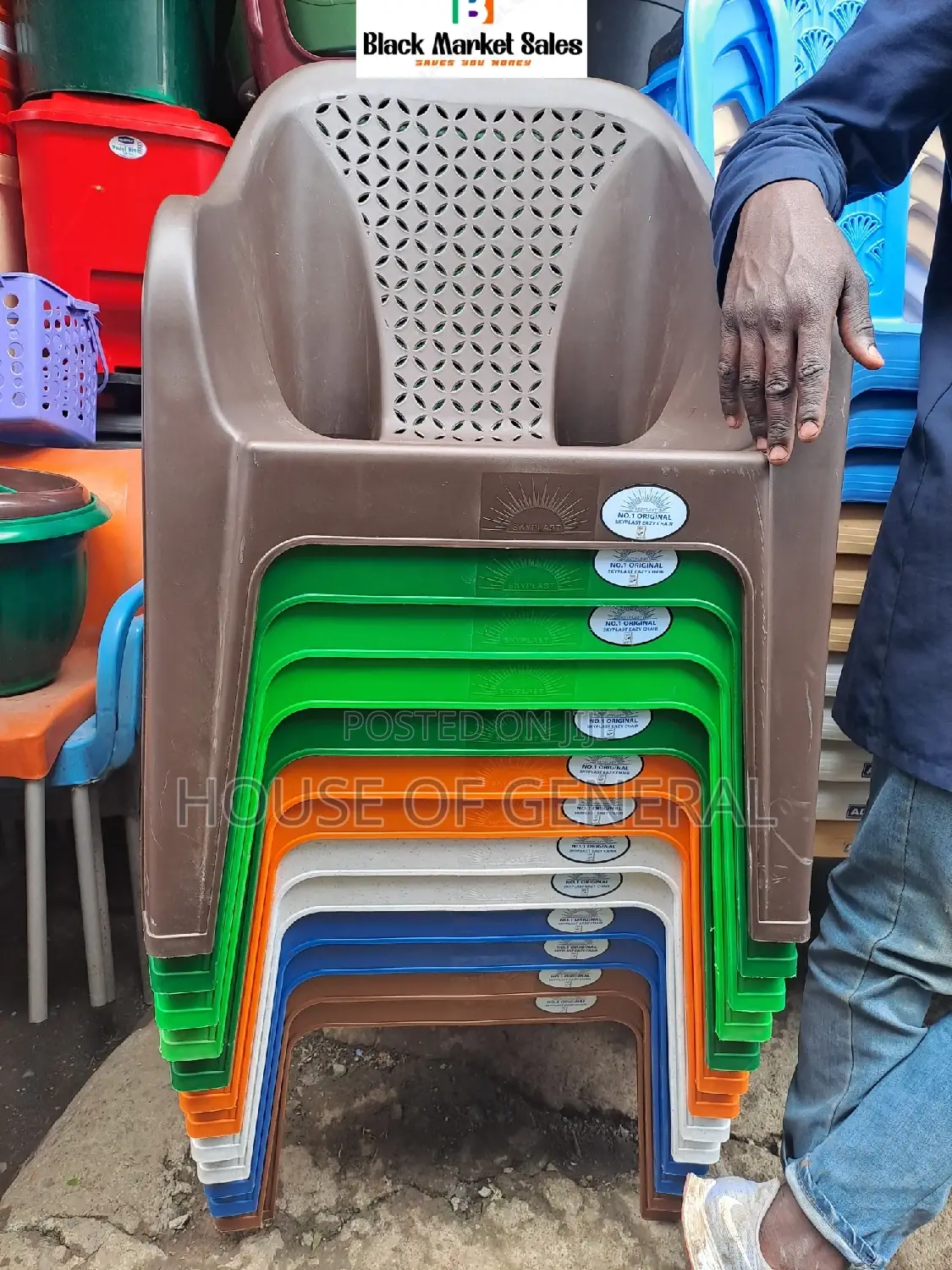 Strong and Comfortable Skyplast Plastic Chair