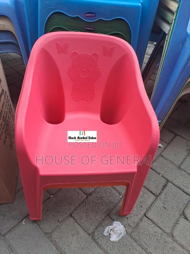 Pink Kids Plastic Chair - main view
