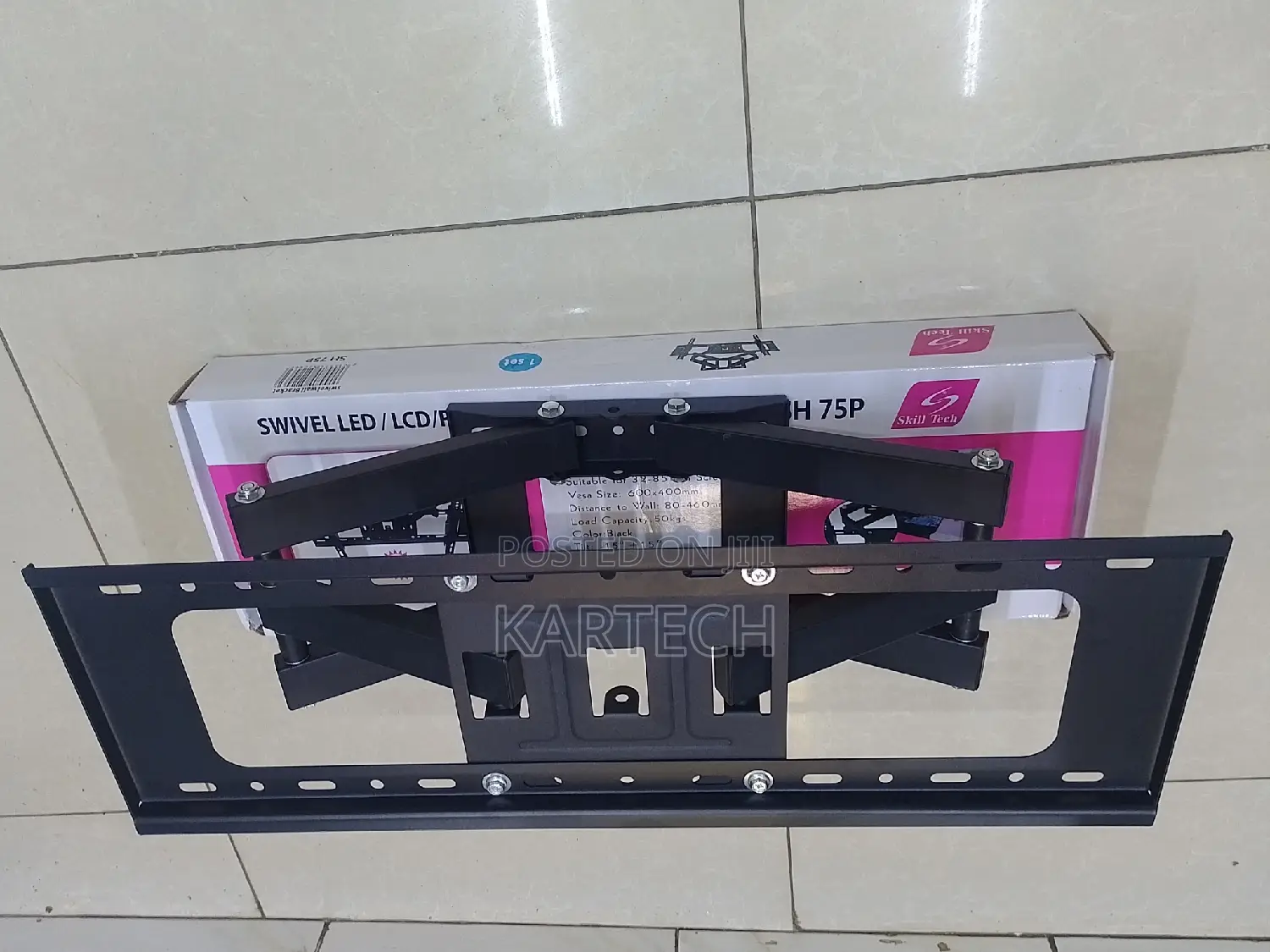Heavy Duty 32"-85" Tv Wall Mount With Double Arm
