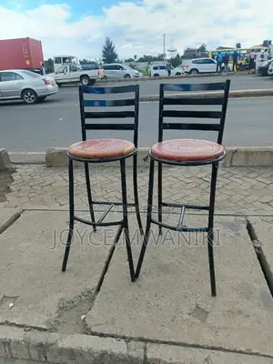 High Stools Wooden, With Backrest